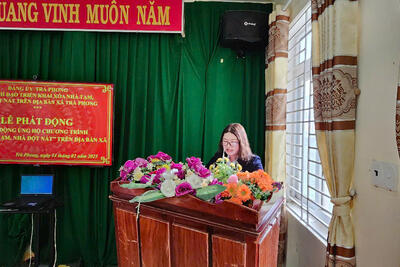 Sáng 14/02/2025, Đảng ủy, HĐND, UBND, UBMTTQ Việt Nam xã Trà Phong, tổ chức Lễ phát động phong trào “Chung tay xóa nhà tạm, nhà dột nát” trên địa bàn xã.